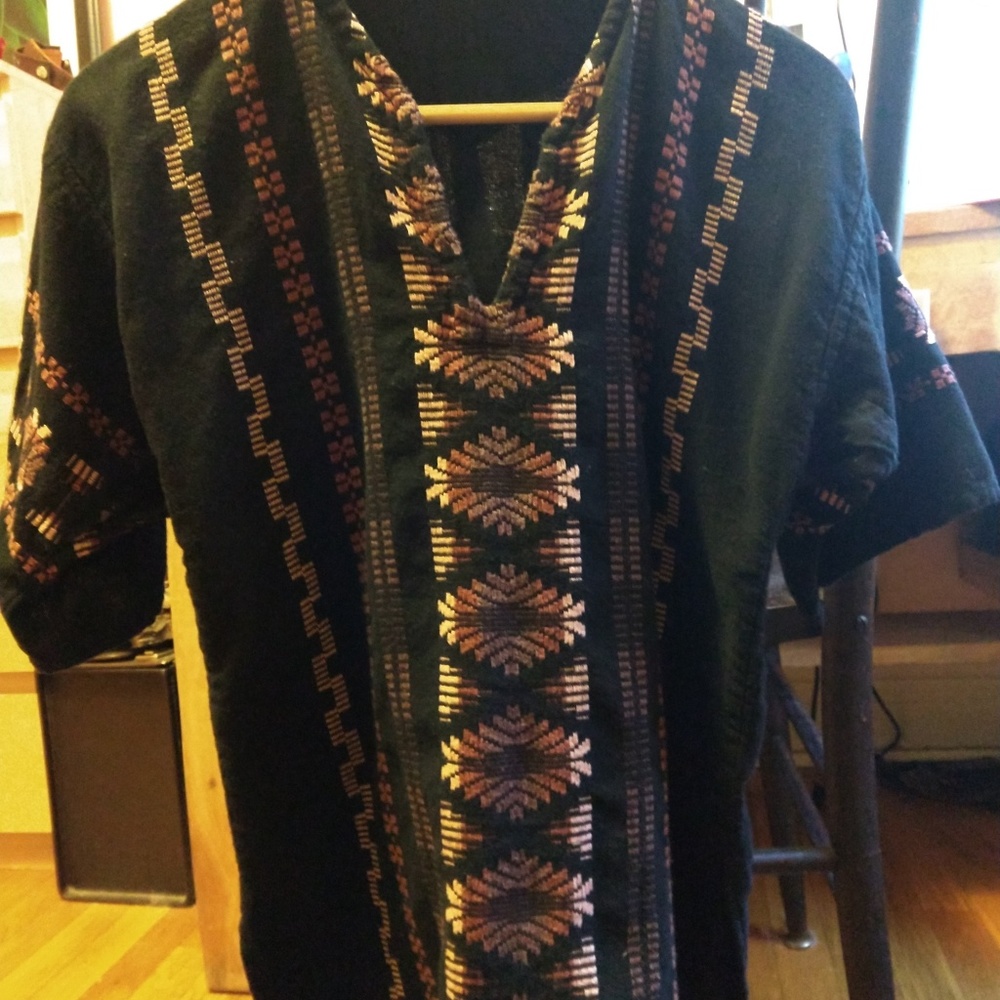 Linen boho blouse